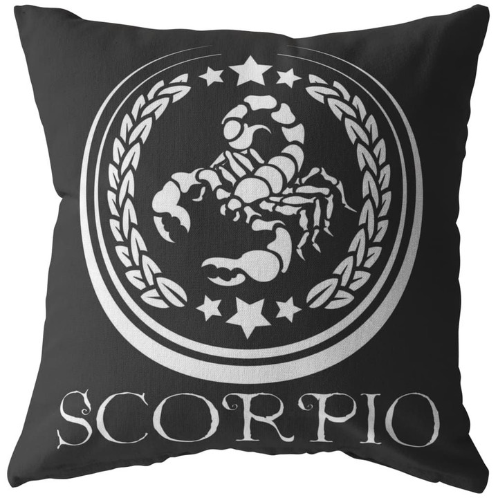 Astrology Zodiac Scorpio Graphic Cushion Pillow Cover Home Decor