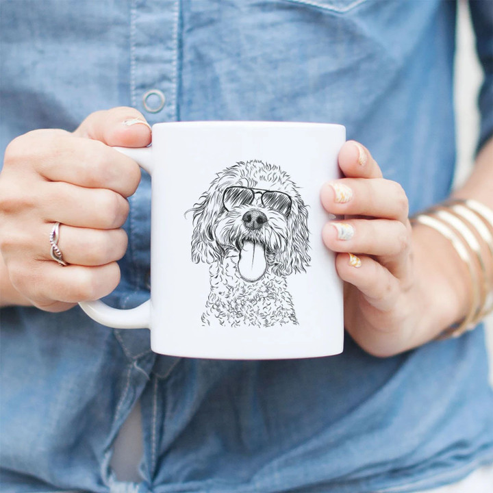 Amazing Gift For Dog Lovers Barney The Cavachon White Ceramic Mug