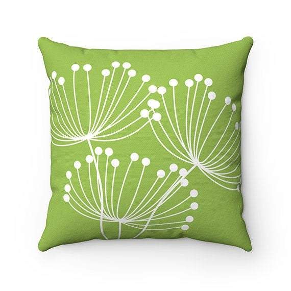 Appealing Dandelion Flower Green Background Cushion Pillow Cover Home Decor