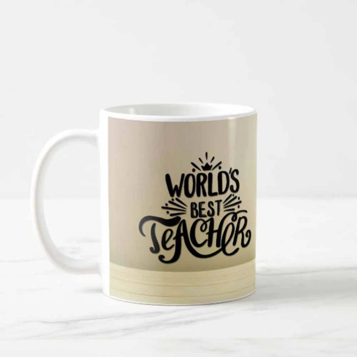 Happy Teacher's Day World's Best Teacher Printed Mug