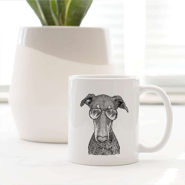 Princess Fiona The Doberman Dog Why So Serious Gift For Dog Owner White Ceramic Mug
