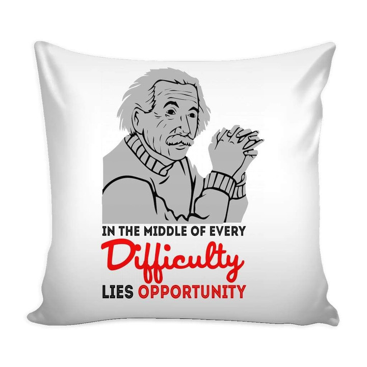 Einstein Quote Graphic Cushion Pillow Cover Home Decor