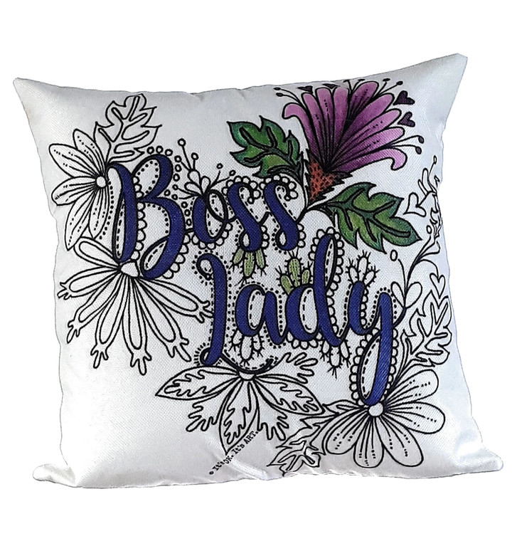 Boss Lady Flower Blossoming Cushion Pillow Cover Home Decor