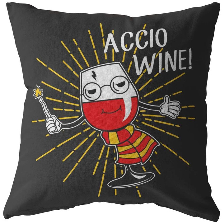 Funny Wine Accio Wine Cushion Pillow Cover Home Decor