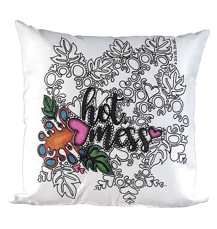 Hot Mess Floral Cushion Pillow Cover Home Decor