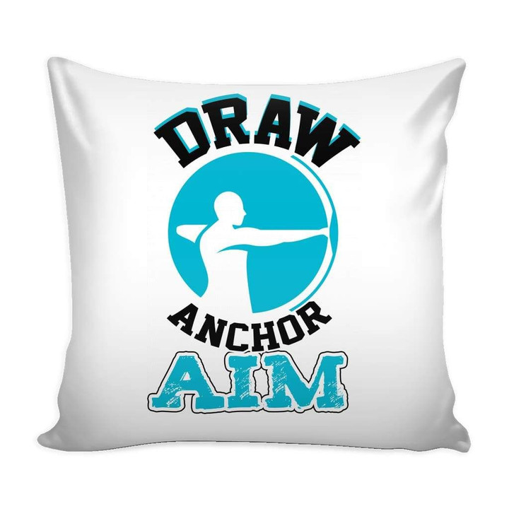 Archery Graphic Draw Anchor Aim Cushion Pillow Cover Home Decor