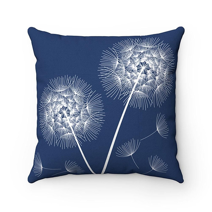 Blue And White Dandelion Cushion Pillow Cover Home Decor