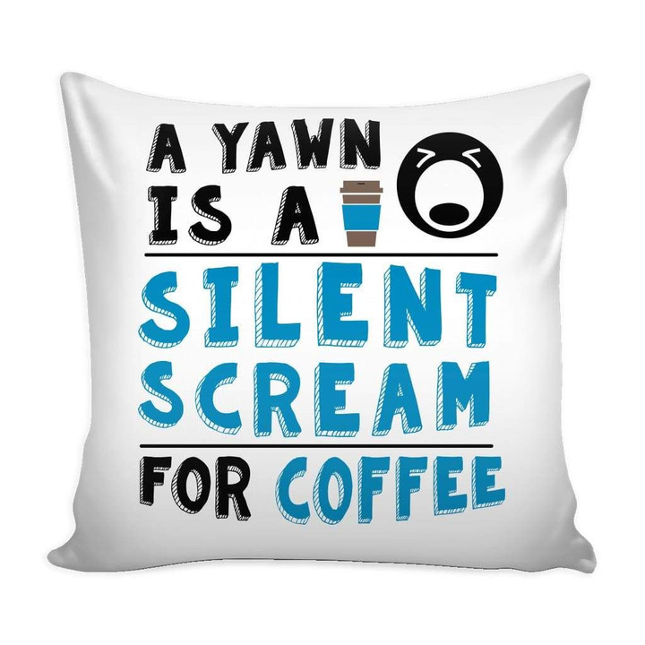 Funny Coffee Graphic Cushion Pillow Cover Home Decor