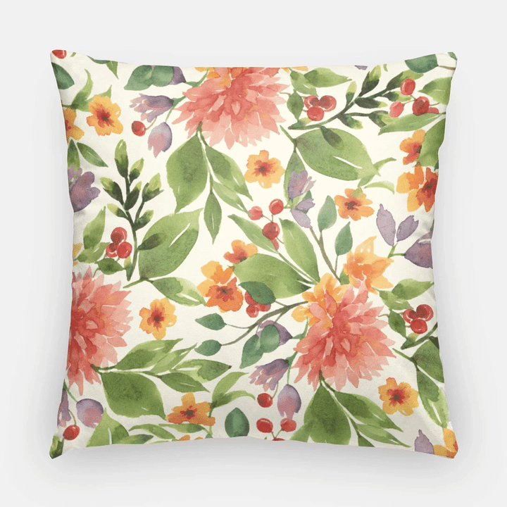Fresh Floral Watercolor Cushion Pillow Cover Home Decor