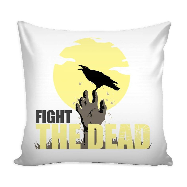 Zombie Graphic Fight The Dead Cushion Pillow Cover Home Decor