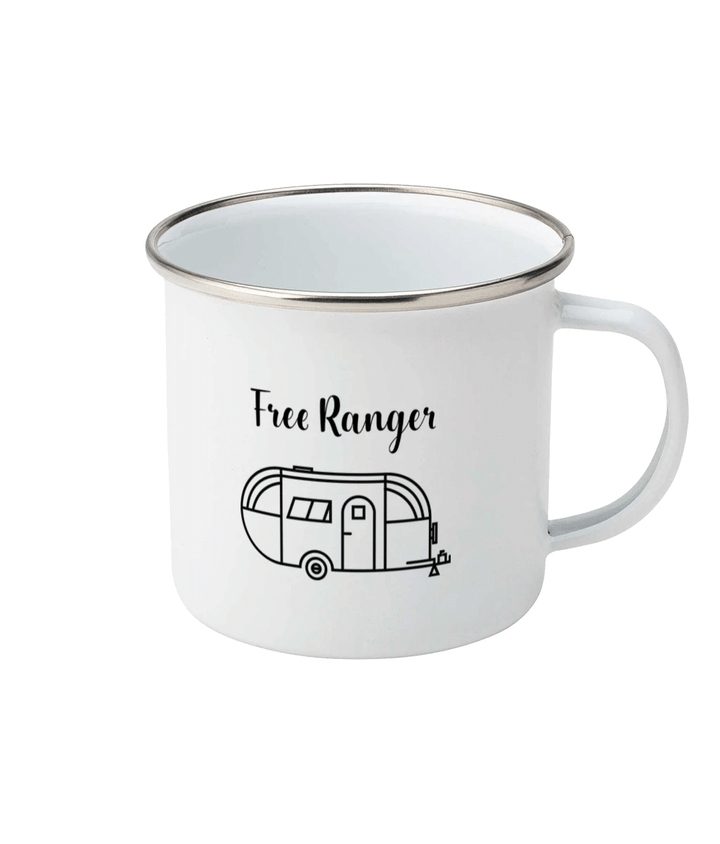Free Ranger Car Hand Drawn Pattern Camping Mug Campfire Mug Gifts For Campers