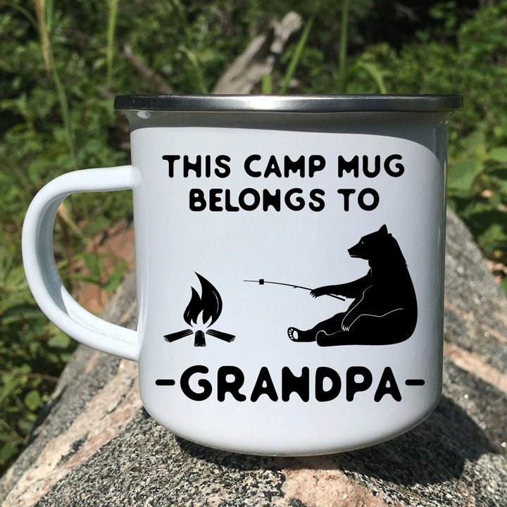 This Camp Mug Belongs To Grandpa Camping Mug Campfire Mug Gifts For Campers