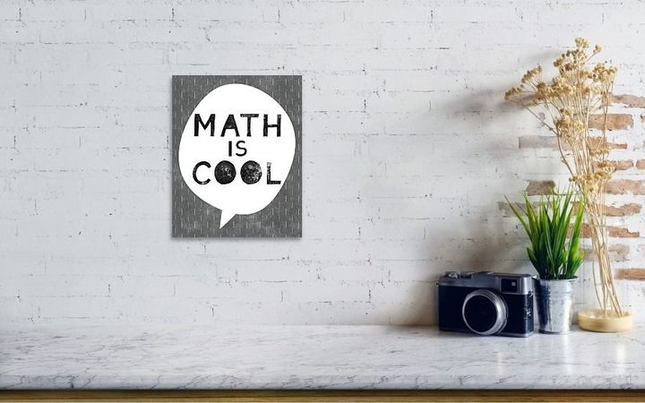 Cute Math Is Cool Back To Scool Vertical Poster