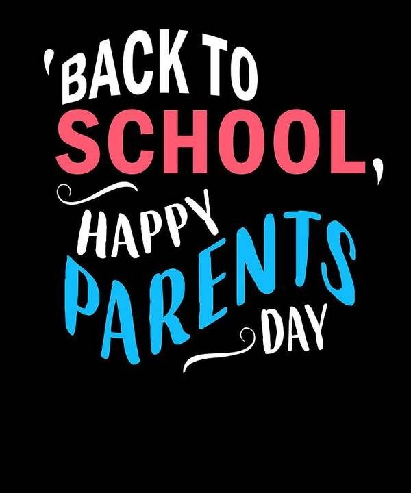 Funny Back To School Parents Dark Vertical Poster