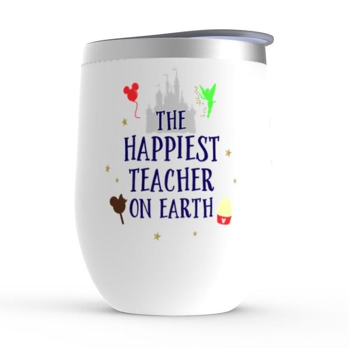 Happiest Teacher On Earth Insulated Wine Tumbler