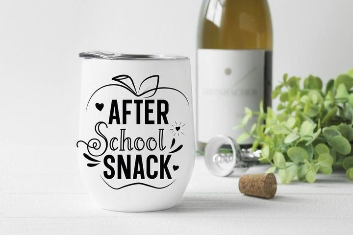 After School Snack Insulated Wine Tumbler