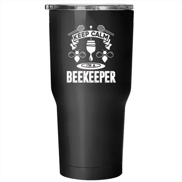 Keep Calm I'm A Beekeeper Stainless Steel Large Tumbler