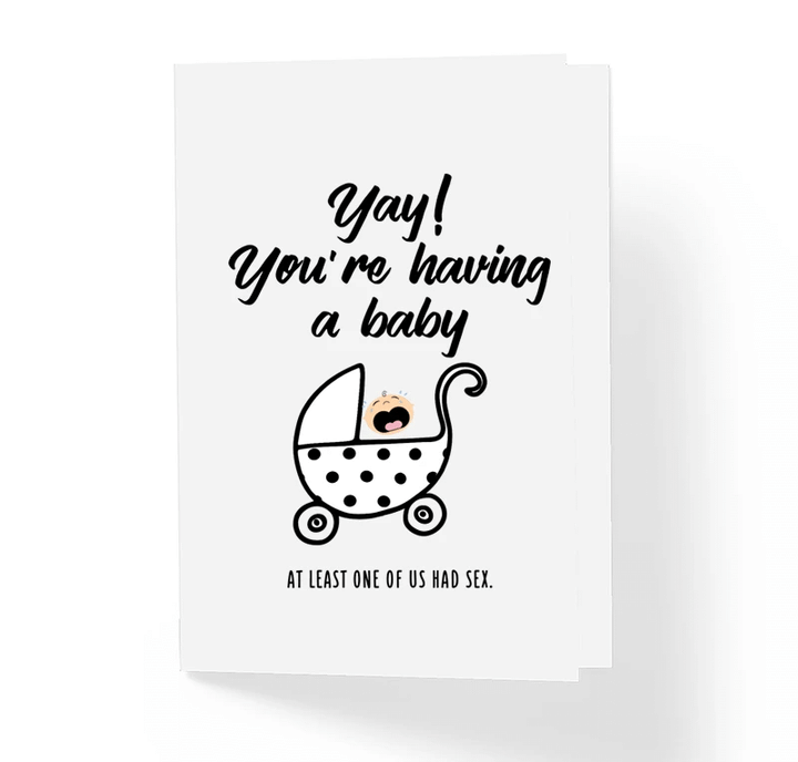 Yay! You're Having A Baby Folder Greeting Card Set Of 10