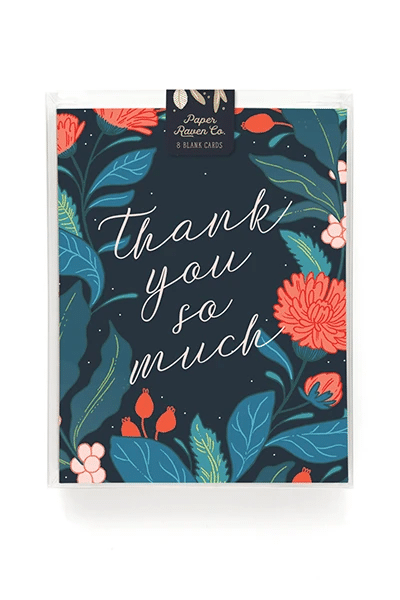 Attractive Wildwood Thank You Folder Greeting Card Set Of 10