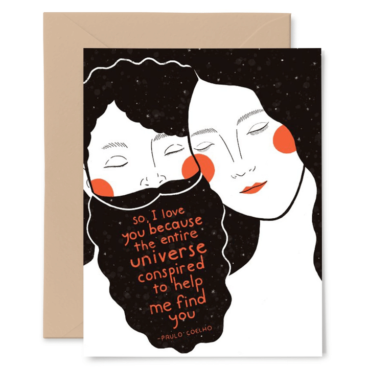 Couple In Love Folder Greeting Card Set Of 10