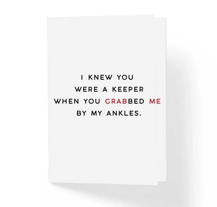 I Knew You Were A Keeper When You Grabbed Me Folder Greeting Card Set Of 10