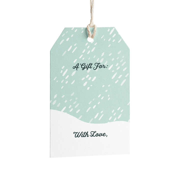 Snowstorm Holiday Gift Tags Folder Greeting Card Set Of 10