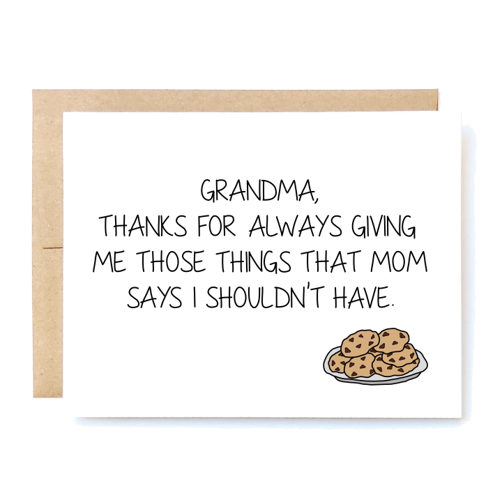 Grandma Folder Greeting Card Set Of 10