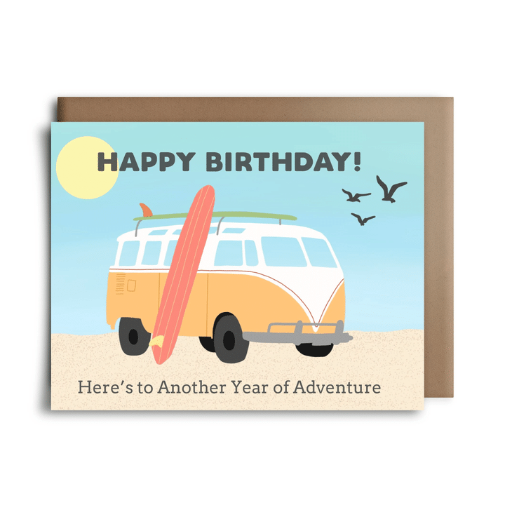 Here's To Another Year Of Adventure Folder Greeting Card Set Of 10