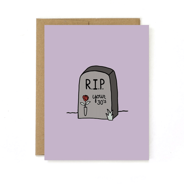 The Tomb Rip Your 30s Birthday Folder Greeting Card Set Of 10