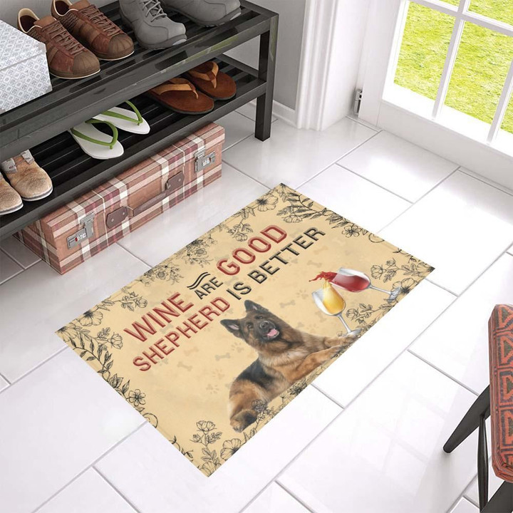 German Shepherd Is Better Gift For Dog Lovers Doormat Home Decor