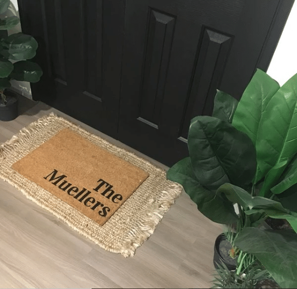 The Classic The Muellers Design Doormat Home Decor