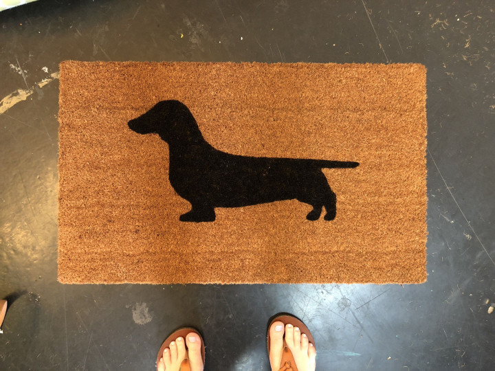 Gift For Dog Lovers Animal Silhouette Design Doormat Home Decor