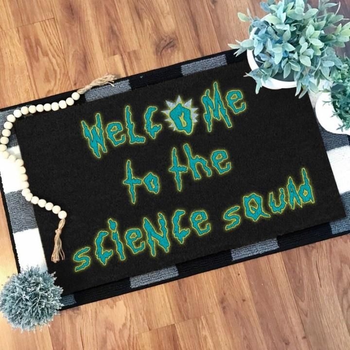 Welcome To The Science Squad Design Doormat Home Decor