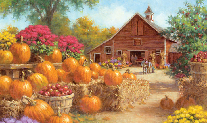 Farm Glory Hello Fall Pumpkin Design Doormat Home Decor