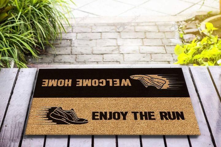 Enjoy The Run Welcome Home Design Doormat Home Decor