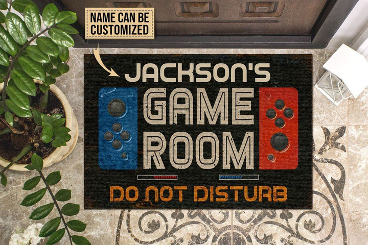 Pretty Doormat Home Decor Custom Name Gaming Room Do Not Disturb