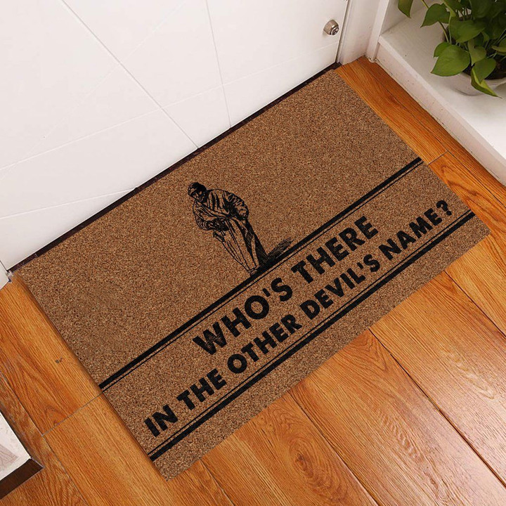 Who's There In The Other William Shakespeare Design Doormat Home Decor