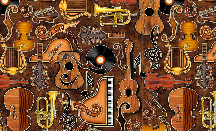 Musical Instrument Joyful Noise Design Doormat Home Decor