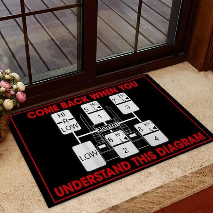 Come Back When You Understand This Trucker Design Doormat Home Decor
