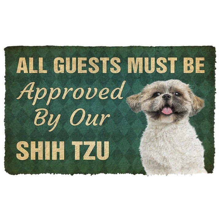 Doormat Home Decor Guest Must Be Approved By Our Shih Tzu