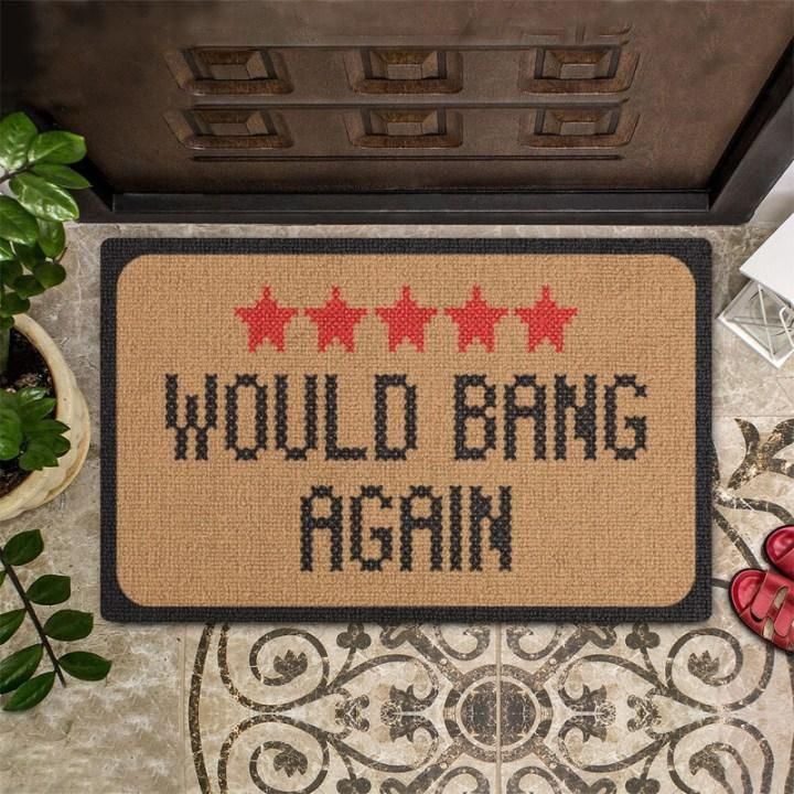 Would Bang Again Fivestars Design Doormat Home Decor