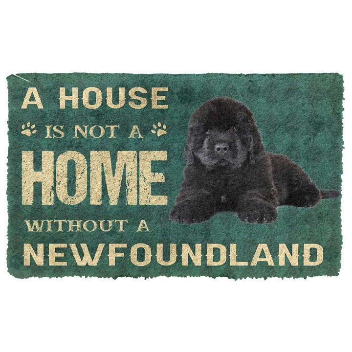 Cool Doormat Home Decor A House Is Not A Home Newfoundland Dog