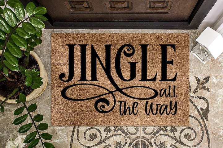 Jingle All The Way Christmas Design Doormat Home Decor