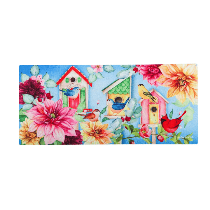 Summer Serenade Bird House Art Design Doormat Home Decor