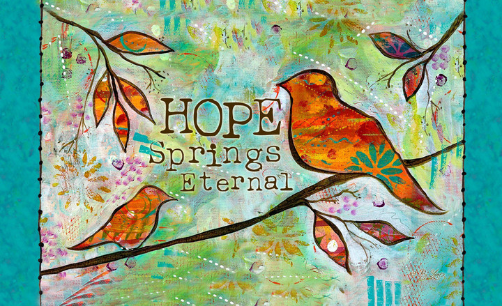 Hope Springs Eternal Bird Art Design Doormat Home Decor