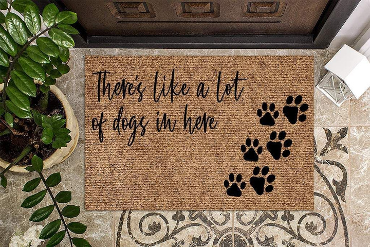 Great Doormat Home Decor There's Like A Lot Of Dogs In Here
