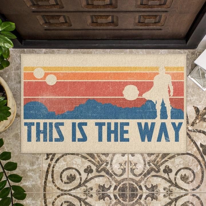 This Is The Way Vintage Sunset Art Design Doormat Home Decor