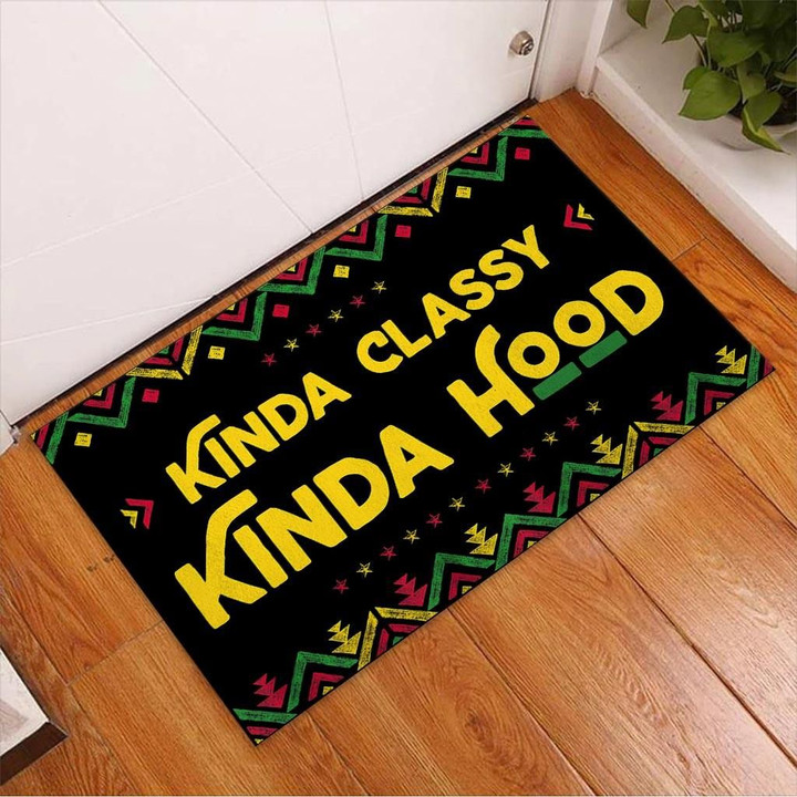 Tribe Doormat Home Decor Kinda Classy Kinda Hood Black Woman