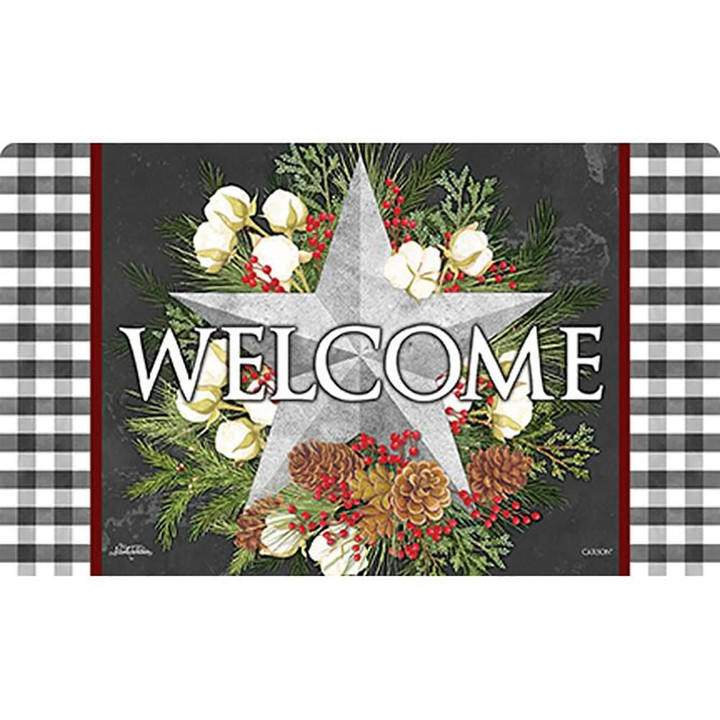 Farmhouse Christmas Welcome To Our Home Design Doormat Home Decor