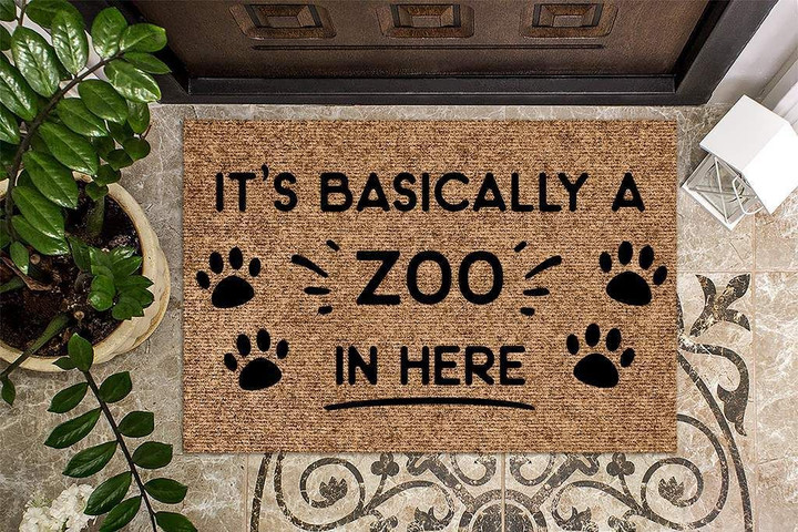 Unique Doormat Home Decor Basically A Zoo In Here